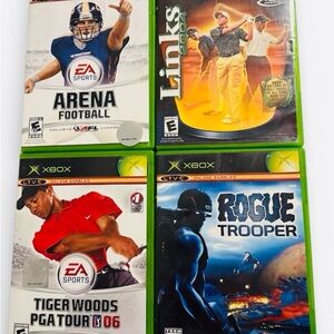 Original Xbox Game Lot of 4 - Tested & Working - Rogue Trooper + Sports